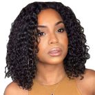 Bob Wig Human Hair Glueless Wigs Pre Plucked Pre Cut HD Lace Front Glueless Wigs Human Hair 180% Density Short Deep Wave Bob Wigs for Black Women